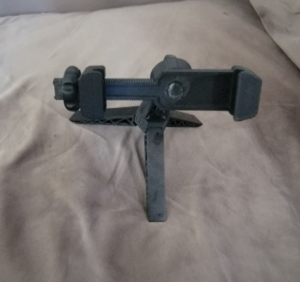 Small black tripod