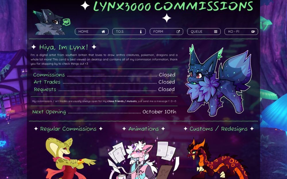 LYNX3000's Commissions