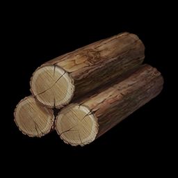 Three logs - AKA wood - in a stack. Wood is the Krillin of Age of Empires resources.