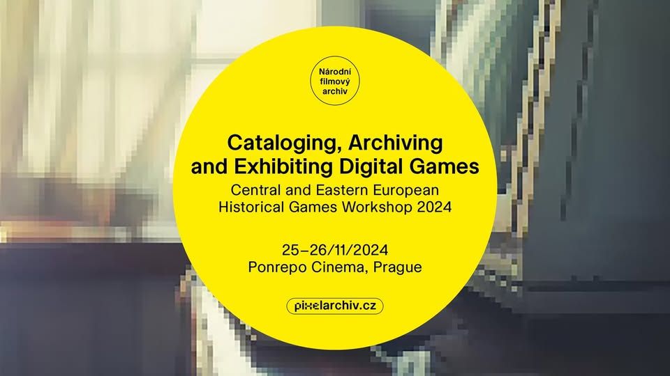 The first international conference dedicated to digital games preservation and games as cultural heritage in Central and Eastern Europe took place on the 25th-26th November 2024 at the Ponrepo Cinema. The Cataloging, Archiving and Exhibiting Digital Games workshop is organized by the Národní filmový archiv as a part of Pixelarchiv.cz, a joint NAKI project of NFA, FAMU (Film and TV School of the Academy of Performing Arts in Prague) and ČVUT (Czech Technical University in Prague). The conference was supported by EFGAMP.