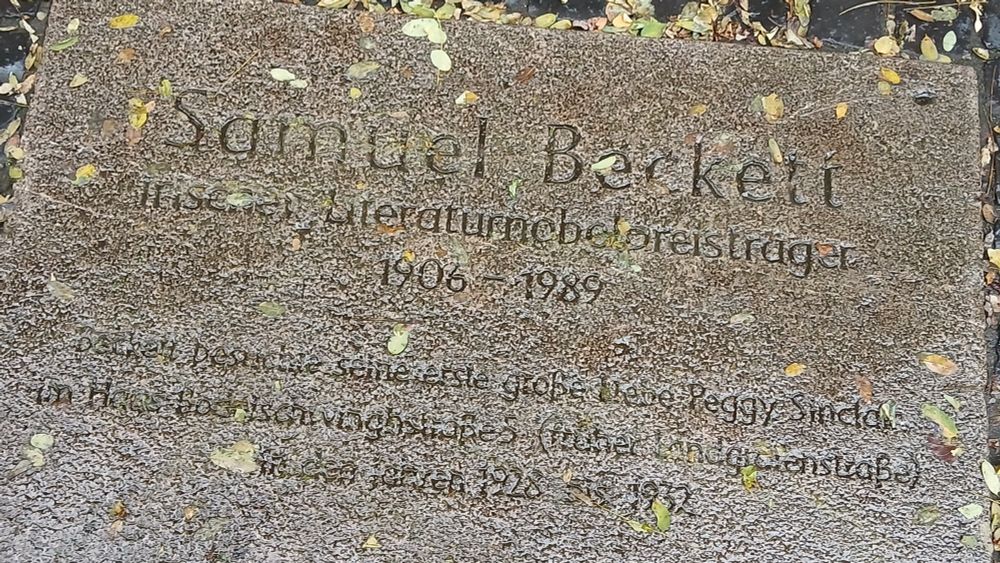 Samuel Beckett stone, Kassel. 