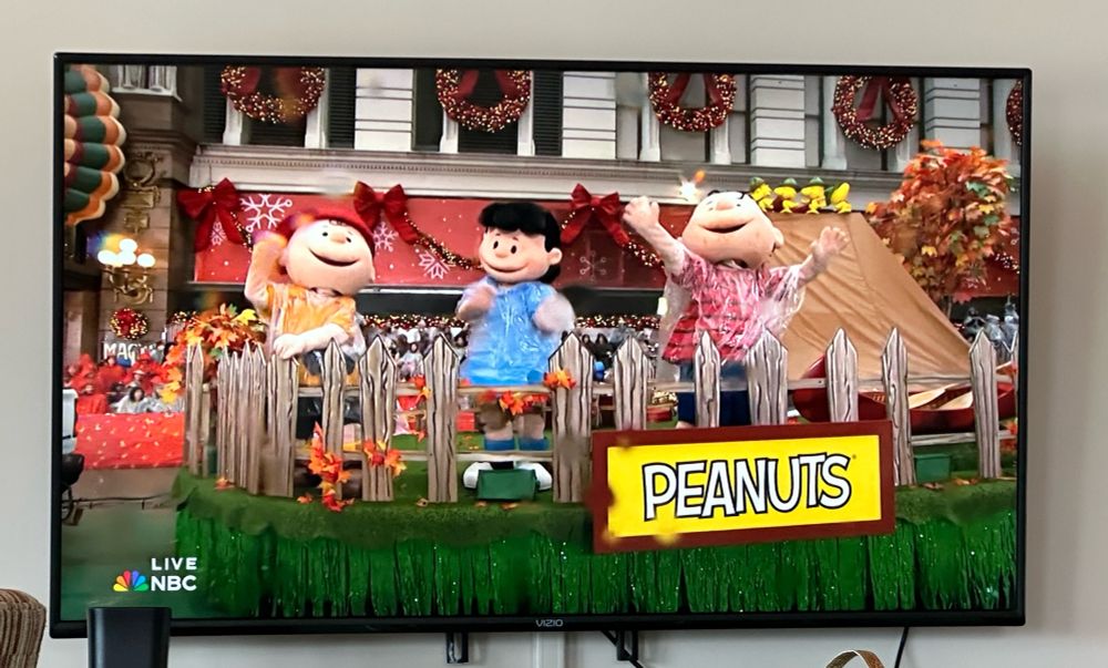 Peanuts float at Macy’s Thanksgiving parade