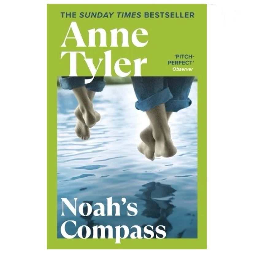 Cover of a book called Noah’s Compass by Anne Tyler.