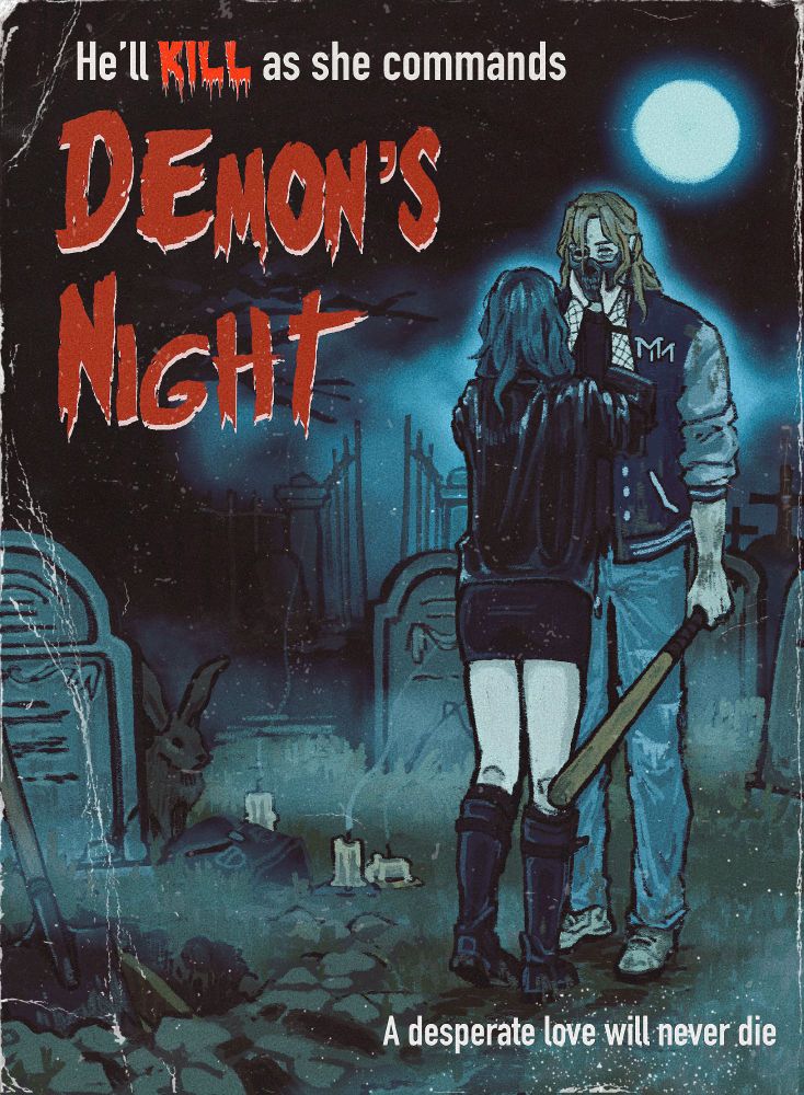 Dimitri and Byleth (Dimileth) from FE3H in a slasher/horror AU setting by @semaalo on bsky