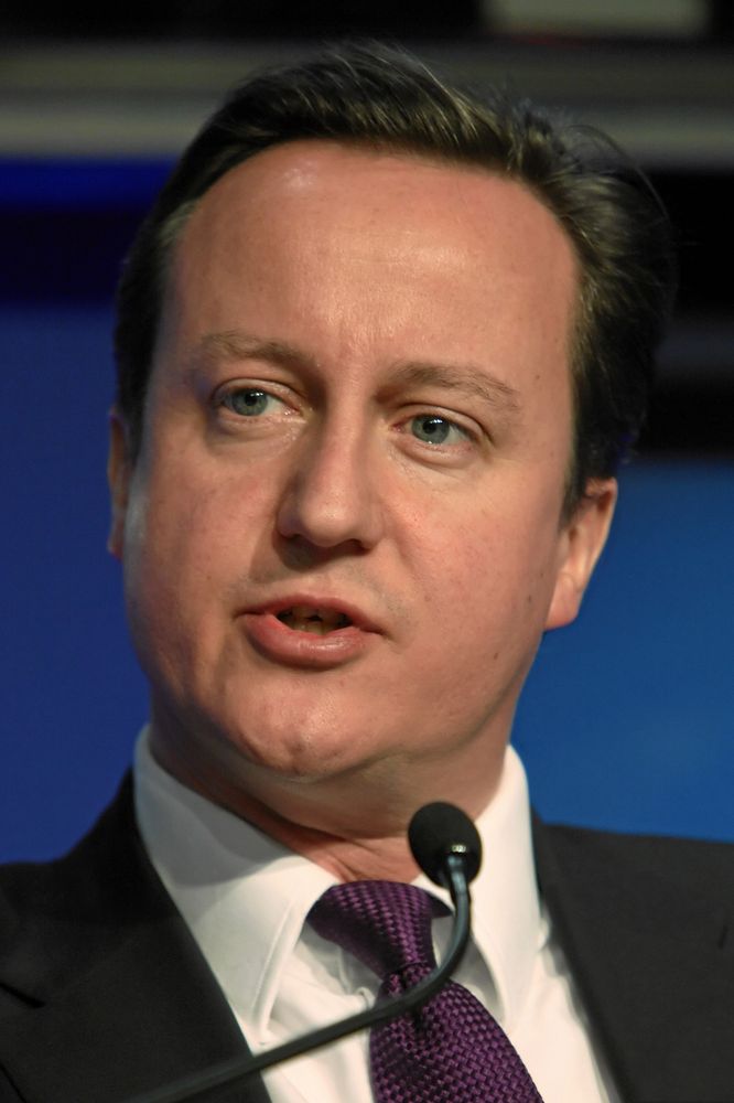 A photo of David Cameron.