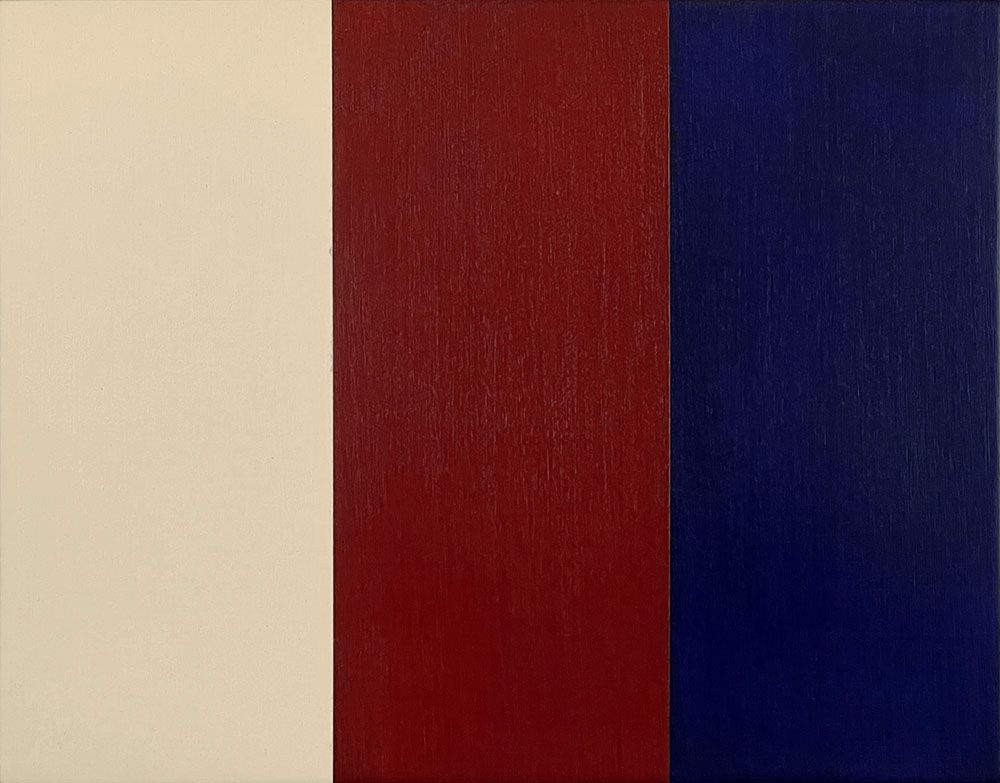 Flag 3 (Bloaf), 2024. 11 x 14 in. (28 x 35.6 cm). Acrylic on wood panel.