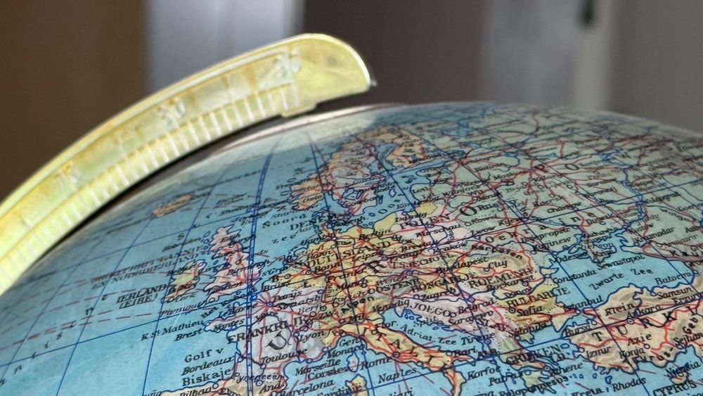Close-up van een globe