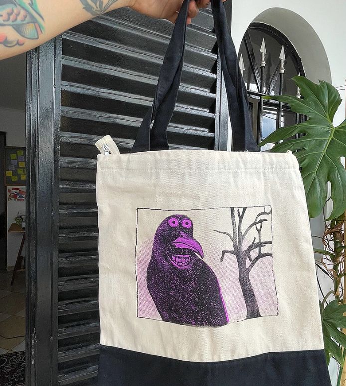 ecobag com ziper xiola realista 