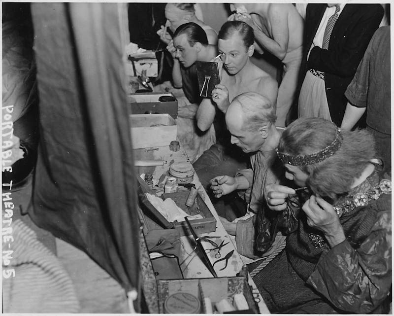WPA Fed Theatre Project.  Works Progress Administration. Federal Theatre Project. Portable Theatre. 1935. Franklin D. Roosevelt Presidential Library & Museum