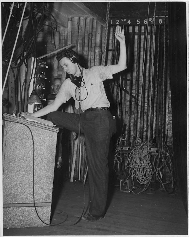 WPA Fed Theatre Project in NY. Theatre Workers. Works Progress Administration.  Federal Theatre Project. 1935. Franklin D. Roosevelt Presidential Library & Museum.