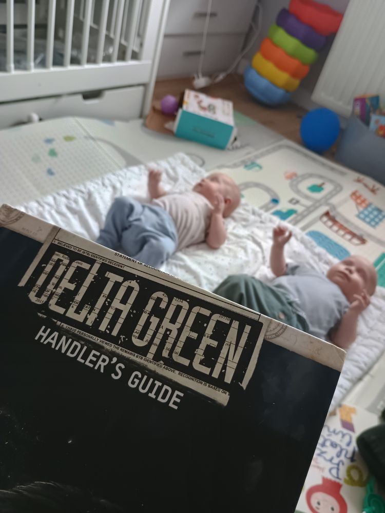 The delta green manual, tiny babies in the background