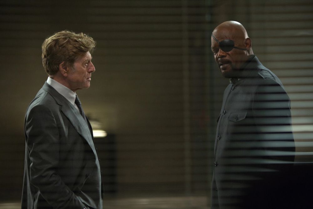 Alexander Pierce (Robert Redford) in Captain America: The Winter Soldier (Marvel Comics).