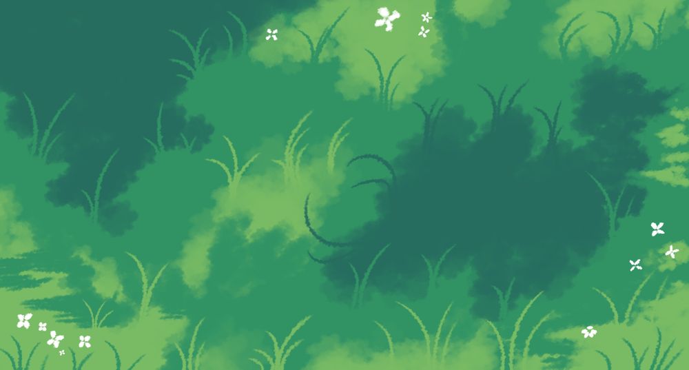 Grass with some little white flowers here and there
