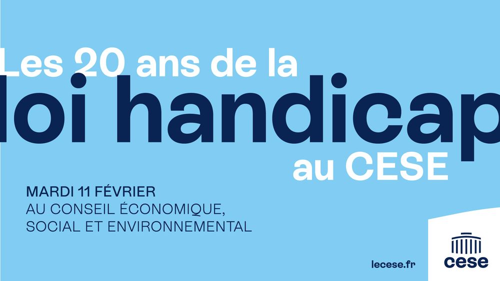 Visuel de l'évènement "Les 20 ans de la loi handicap au CESE"