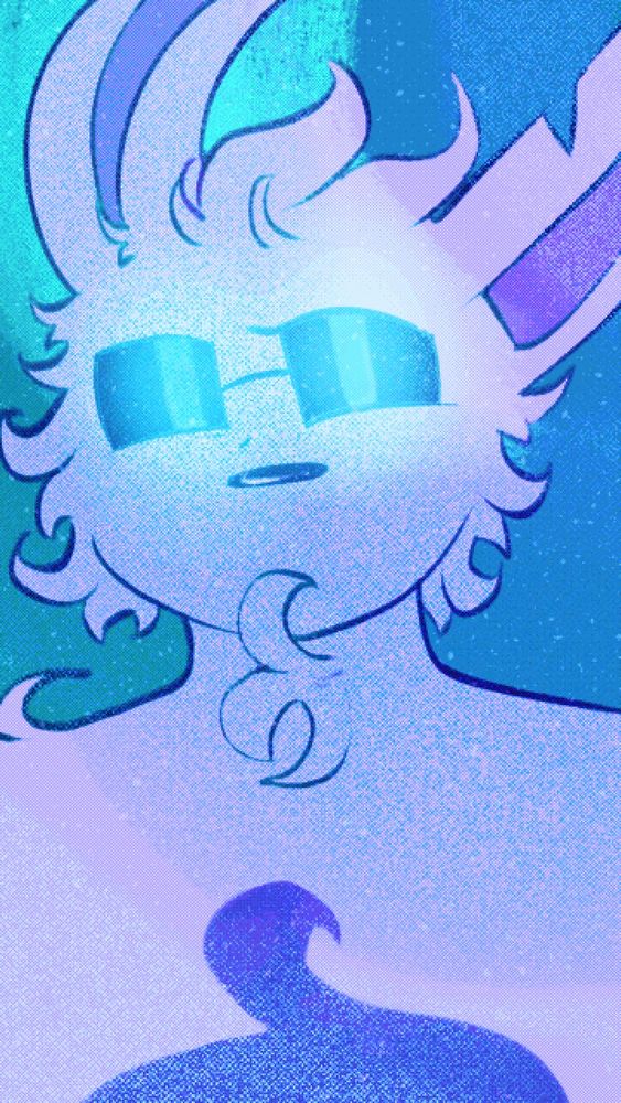 An anthro rabbit stuck beneath the ocean. 
