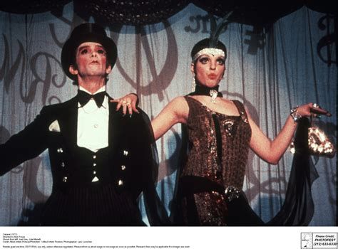 Scene from the classic musical Cabaret with the MC and Sally Bowles
