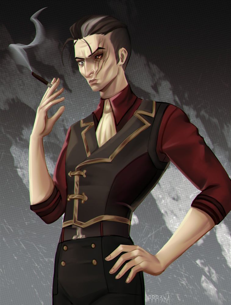 Silco from Arcane smoking