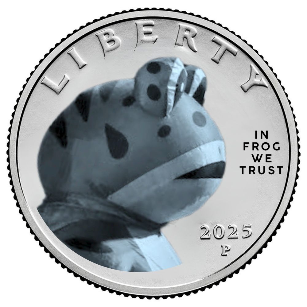 The new quarter will feature the Portland frog with the text, "In frog we trust."