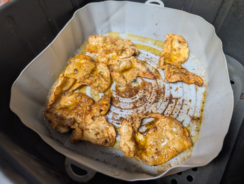 In the air fryer