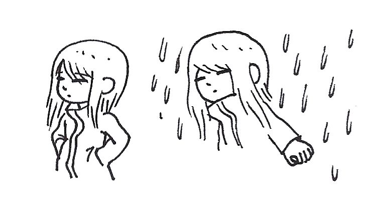 drawings of Sumitsuki from the game Ephemreal 
