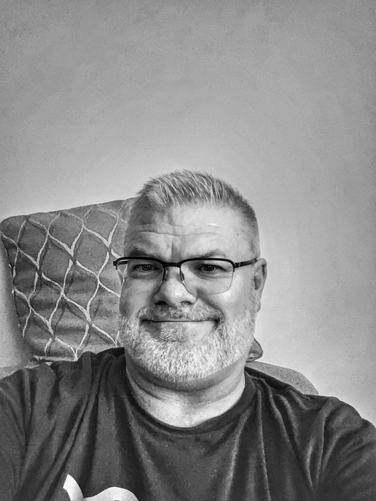 A b&w portrait of a man 