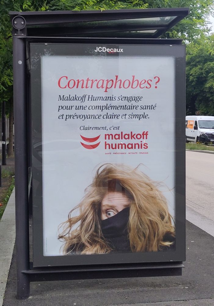 Ad whose first word is "contraphobes?"
