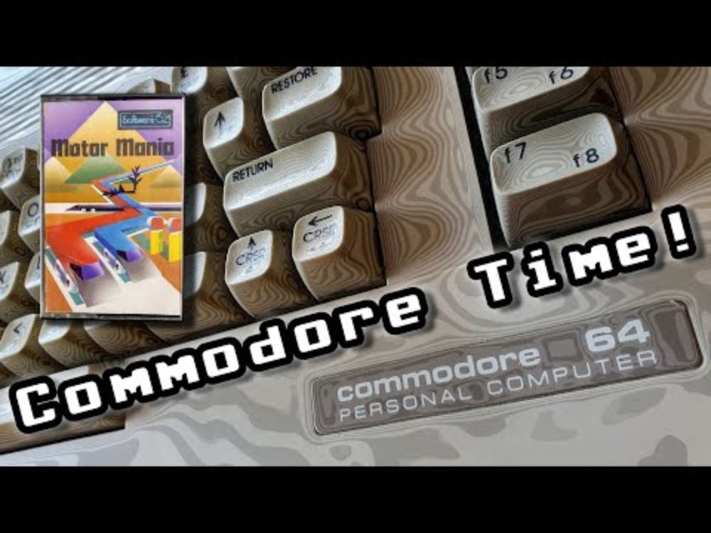 #507 Commodore 64 Time!...Motor Mania: I have a heart for this old racing game! [C64]