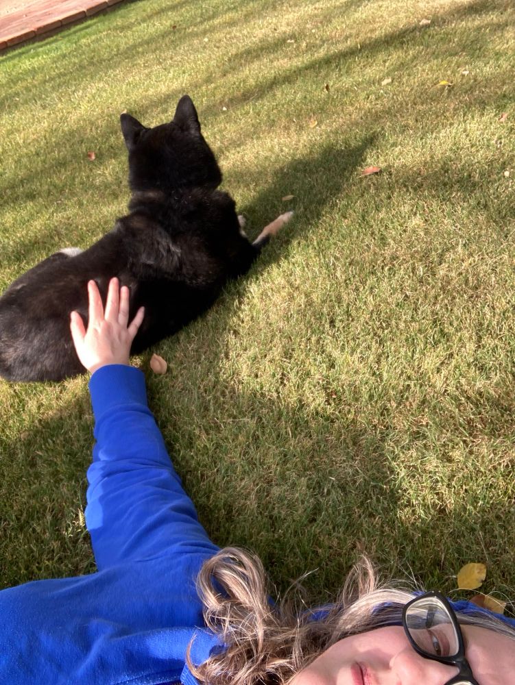Touching grass 