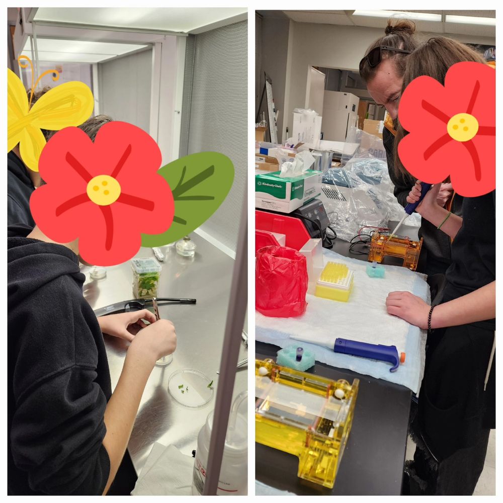 Middle and high school students from the Biotech Club.  