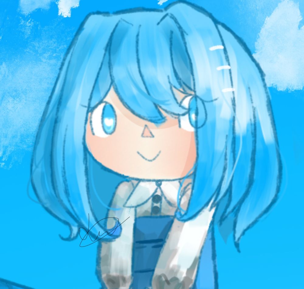 The drawn closeup of a girl