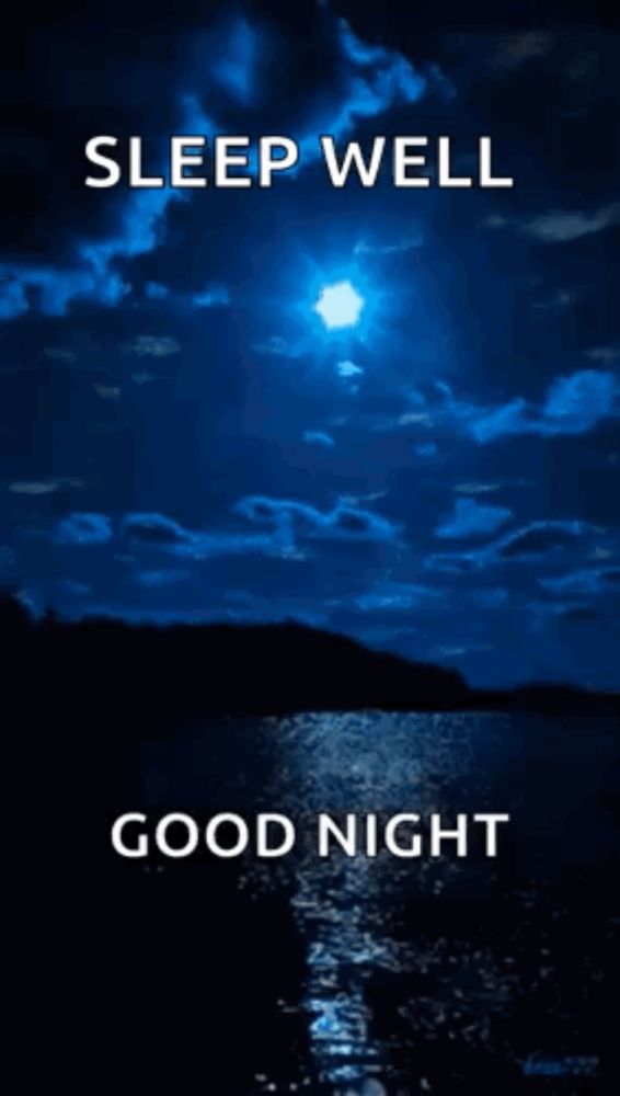 a picture of a night sky with the words sleep well and good night .