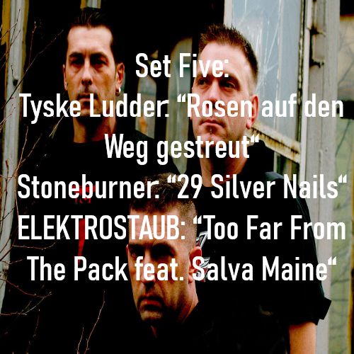 Tyske Ludder: “Rosen auf den Weg gestreut“
Stoneburner: “29 Silver Nails“
ELEKTROSTAUB: “Too Far From The Pack feat. Salva Maine“