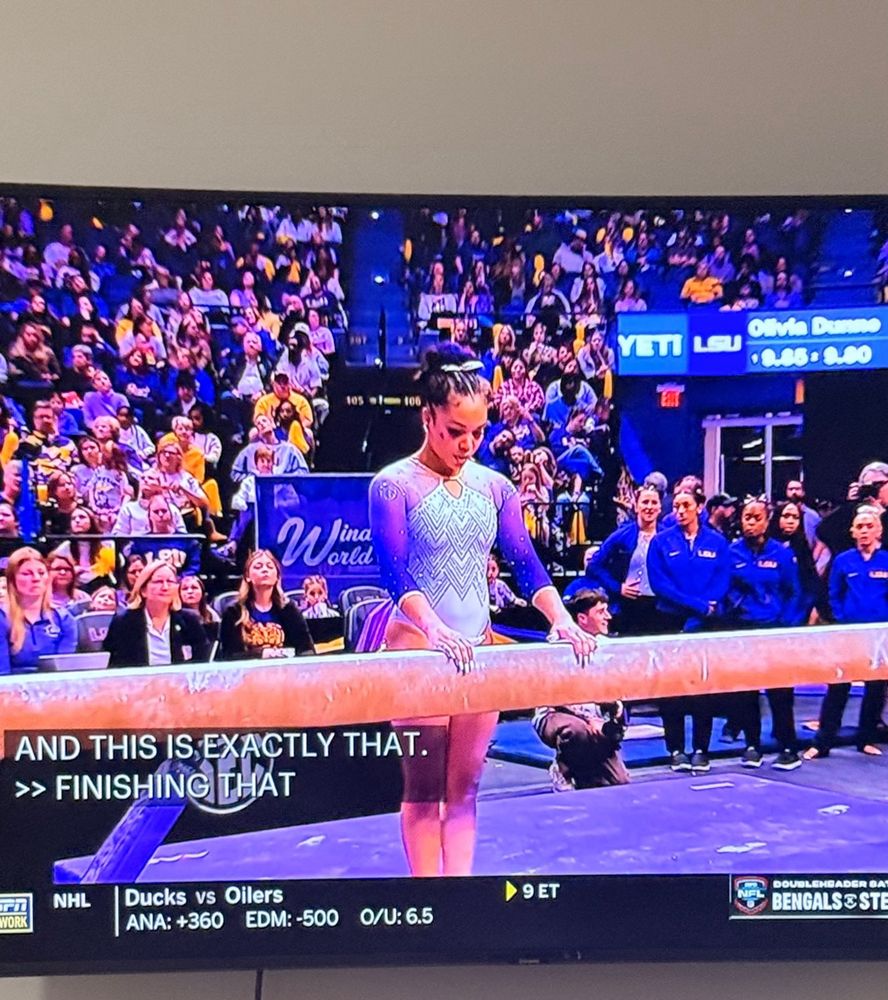 Konnor McLain on Beam LSU 