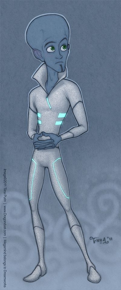 I wanted to see how Megamind would look in his home planet's garb. So I basically dressed him up like his father.