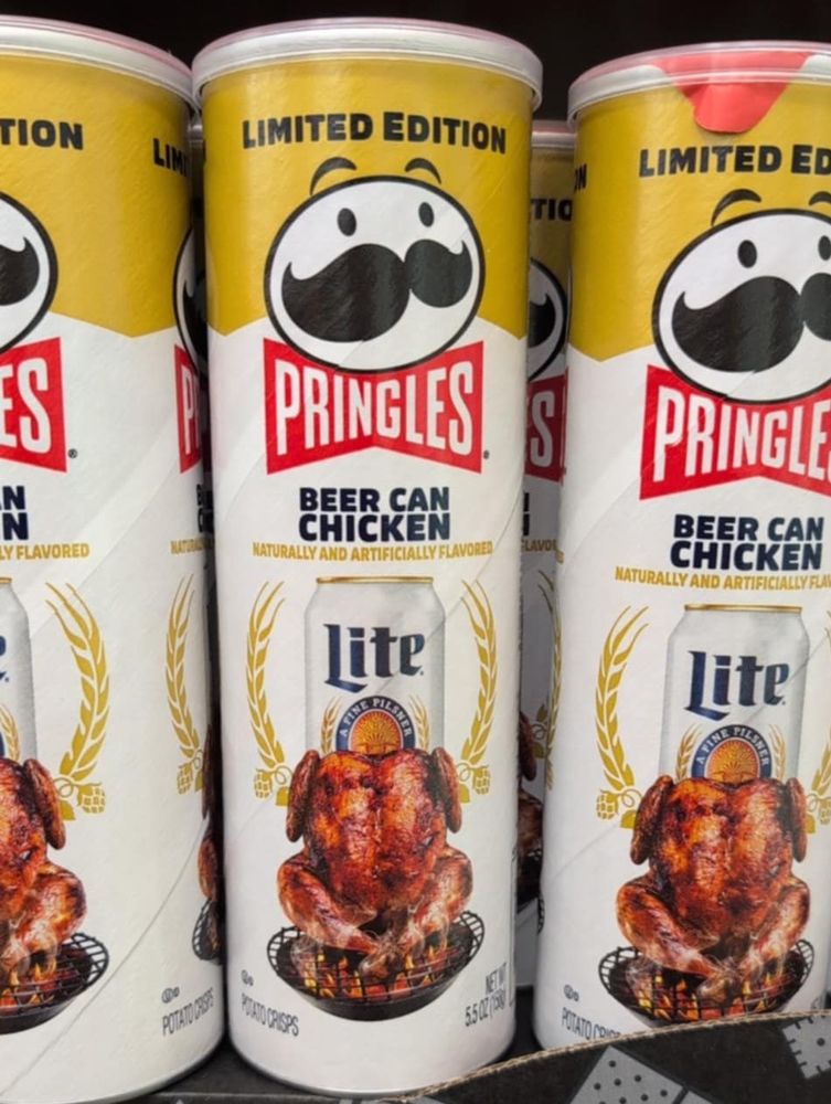 Pringles flavored Beer Can Chicken