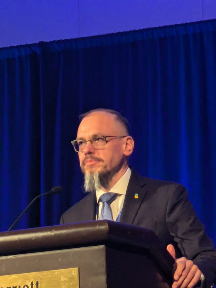 U Kansas professor Vitaly Chernetsky looking dapper as usual and rocking a goatee the rest of us can only dream of.
