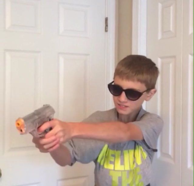 The “I won’t hesitate bitch” child, not hesitating