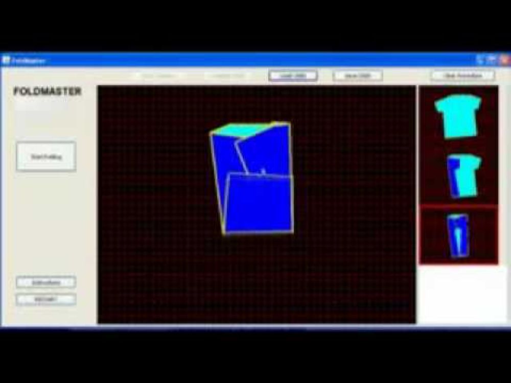 Foldy: Graphical Instruction for Garment Folding Robot (SIGGRAPH 2009 Emerging Technologies)
