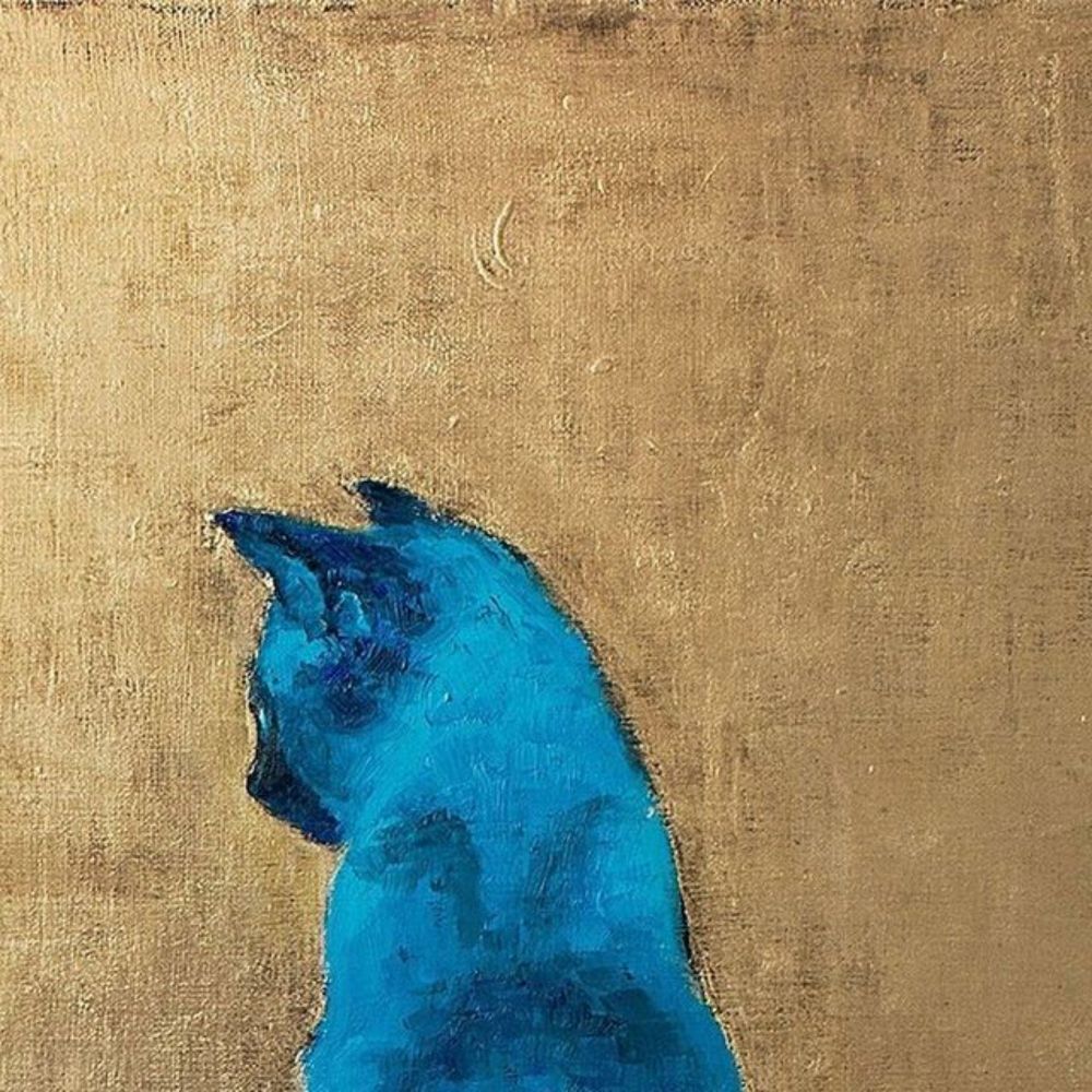 Cats in art. Gatti nell'arte. Коти в мистецтві on Instagram: "Elena Mille, Blue Cat #e...