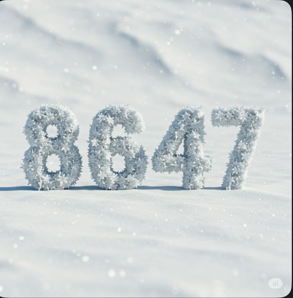 8647 in snowflakes 