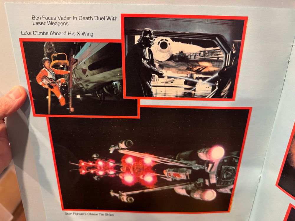 ...when Ben and Vader battled with Laser Weapons and Star Fighters chased Tie Ships 