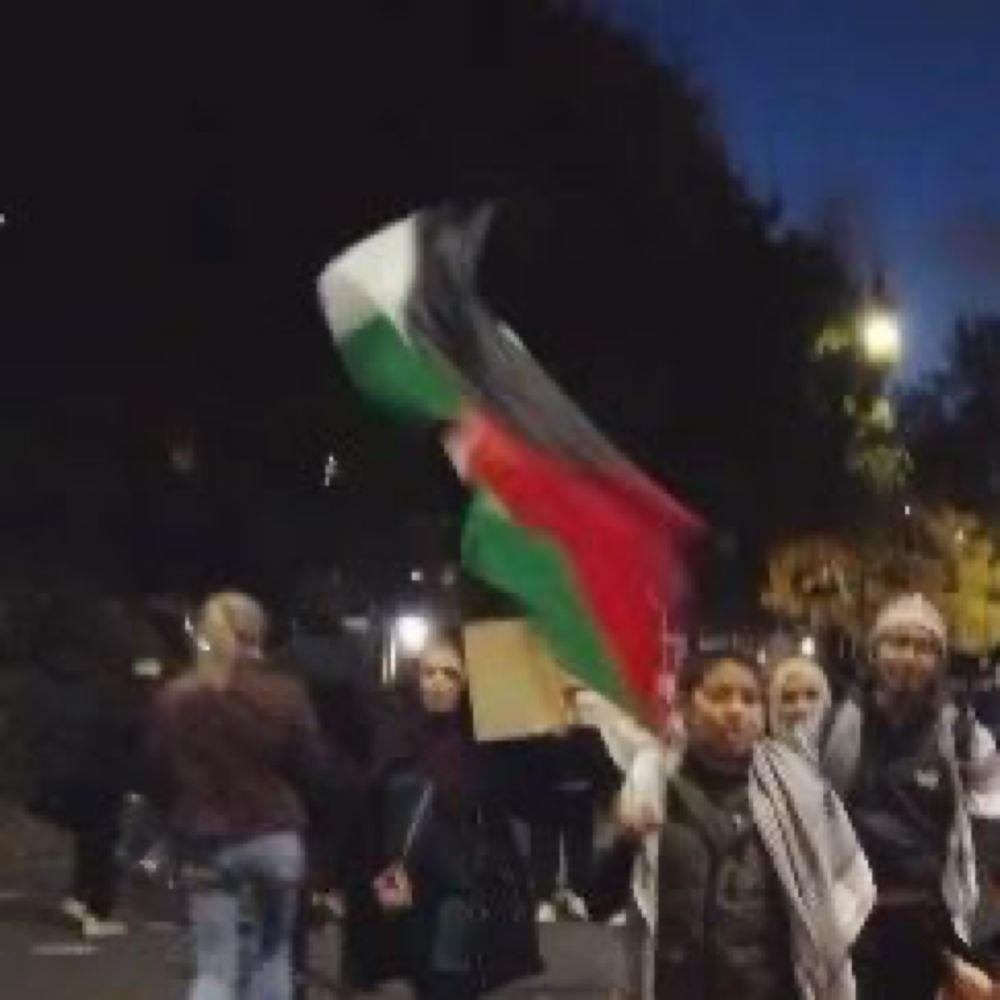 Equinox Features on Instagram: "A small group with children chanting pro-Palestine and anti-Israel c...