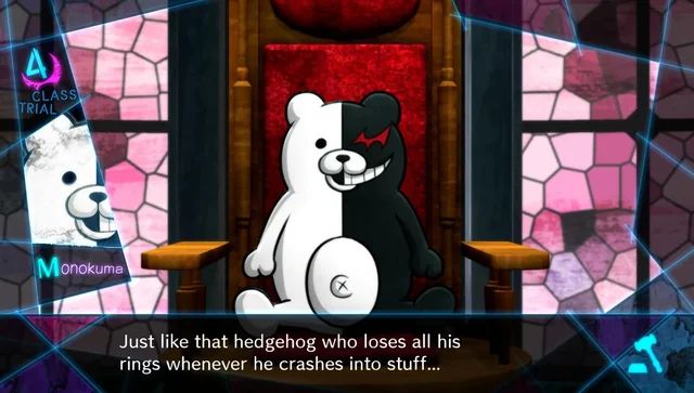 Monokuma hates Sonic the Hedgehog