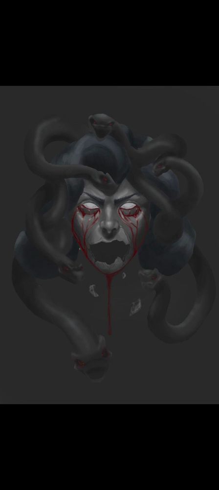 Drawing of Medusa 