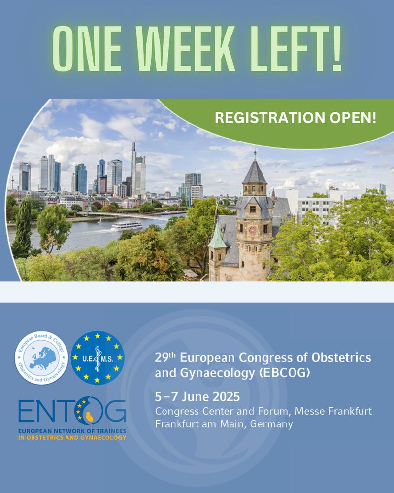 promotional graphic for 29th EBCOG congress 5-7 June 2025 in Frankfurt