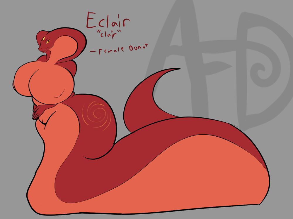 MY OC/SONA DONUT GIVEN A FEMALE FORM OR COUNTERPART
