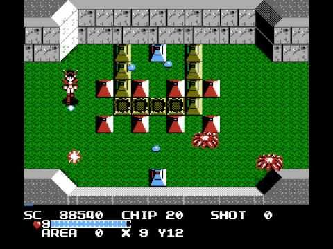 Guardian Legend, walking on foot section