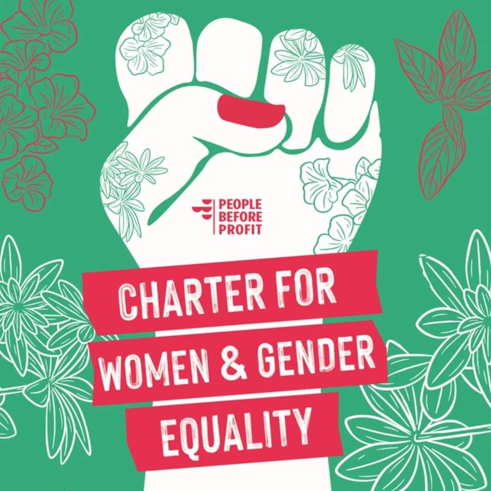 Cover for People Before Profit's "Charter for Women and Gender Equality"