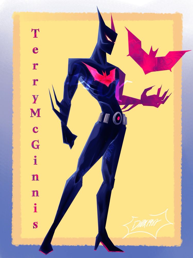 Drawing of Terry McGinnis from the animated series Batman Beyond made in ibis paint x. 