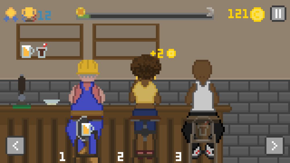 Towny Bar - Serving drinks